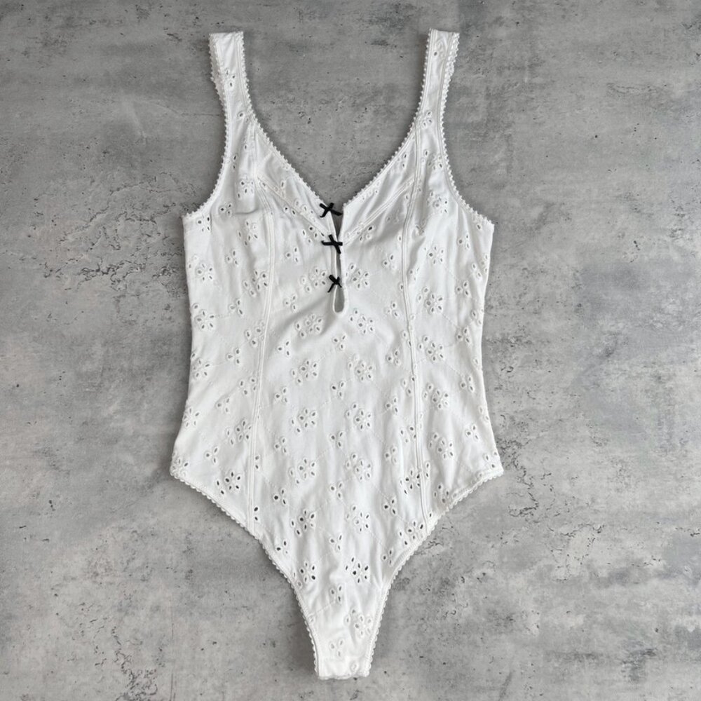 Free People eyelet bodysuit